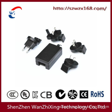 12W~24W Power Adapter with Replaceable Plug (EU/AU/U. S/UK)